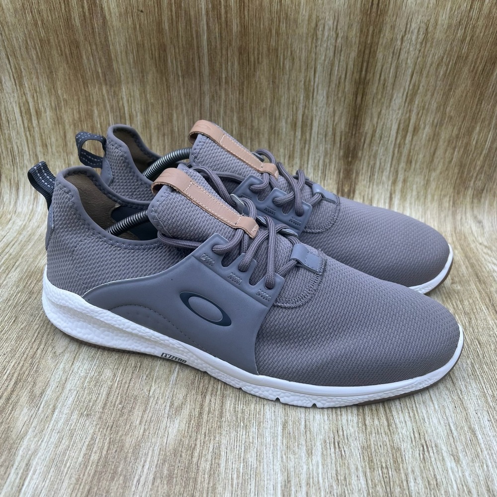 Oakley Dry CellFit‎ EvZero Sneaker Men's 12 Grey Tan Lightweight FOF100136-23Q